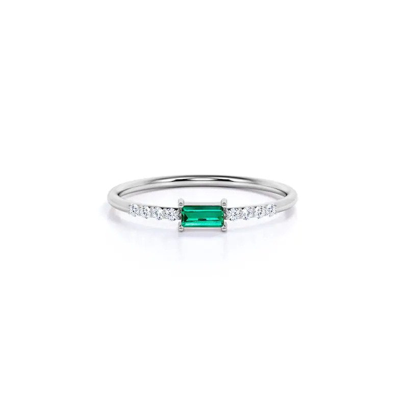 Extraordinary Emerald in Platinum Engagement Ring – McCaul